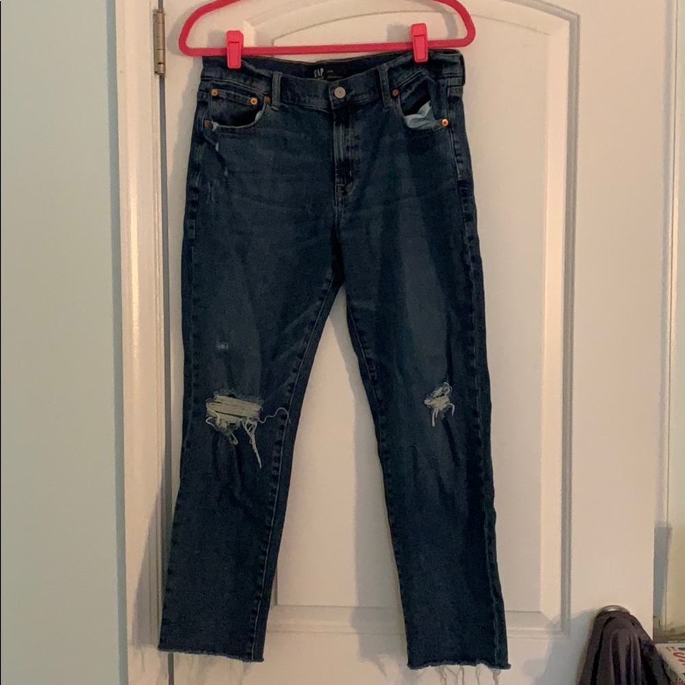 Gap Girlfriend Distressed Jeans Size 10